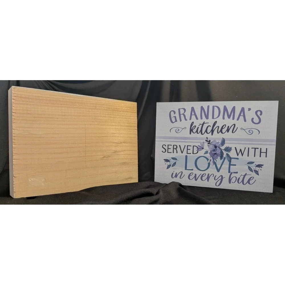 LOT OF 2‎ - GRANDMA'S KITCHEN SERVED WITH LOVE IN EVERY BITE SIGNS